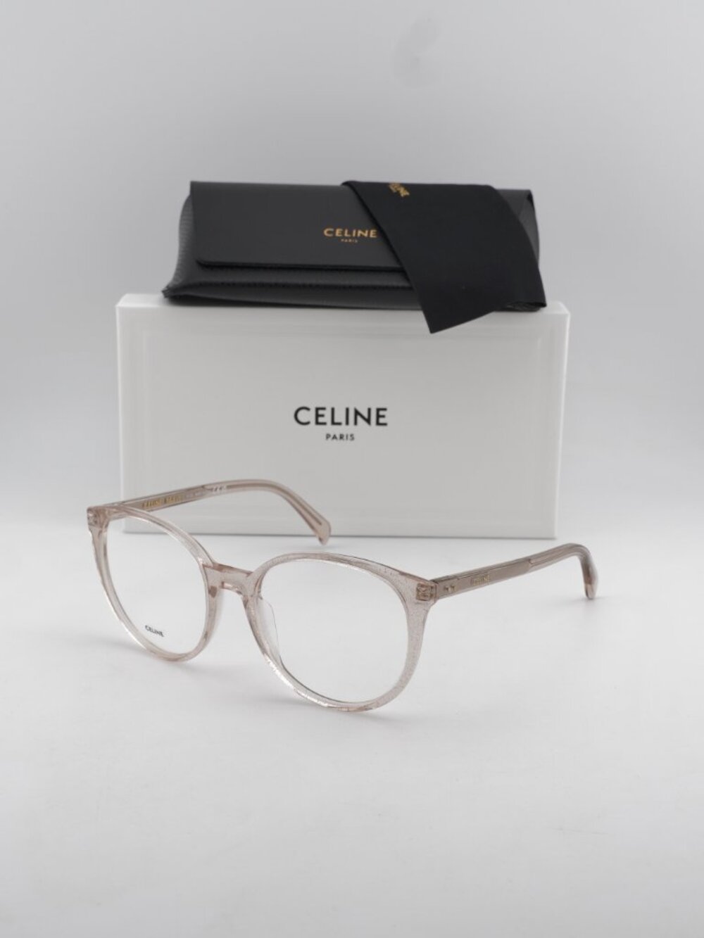Celine CL50077I 073 Women Cat Eye Eyeglasses 54mm - Transparent Rose